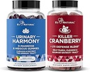Urinary Tract Supplement Duo, Killer Cranberry Kapsler & Urinary Harmony Gummies - UT Defense blandinger, D- mannose & Hibiscus + Cranberry, Pine Bark, Propolis & Vitamin D, Kliniske Styrker Ingredienser