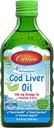 Carlson - Kid 's Cod Lever Oil, 550 mg Omega- 3s, Plus Vitamin A og D3, Flydende Fiskeolie, Wild Catht Norwegian Arctic Cod, Sustainable Sourced Nordic Fish Oil, Green Apple, 250 ml (8.4 Fl Oz)