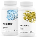 THORNE - Antioxidant & Wellness Bundle - Selen & vitamin D-5000 - Understøtter Thyroid sundhed & immunfunktion - 60 Servere