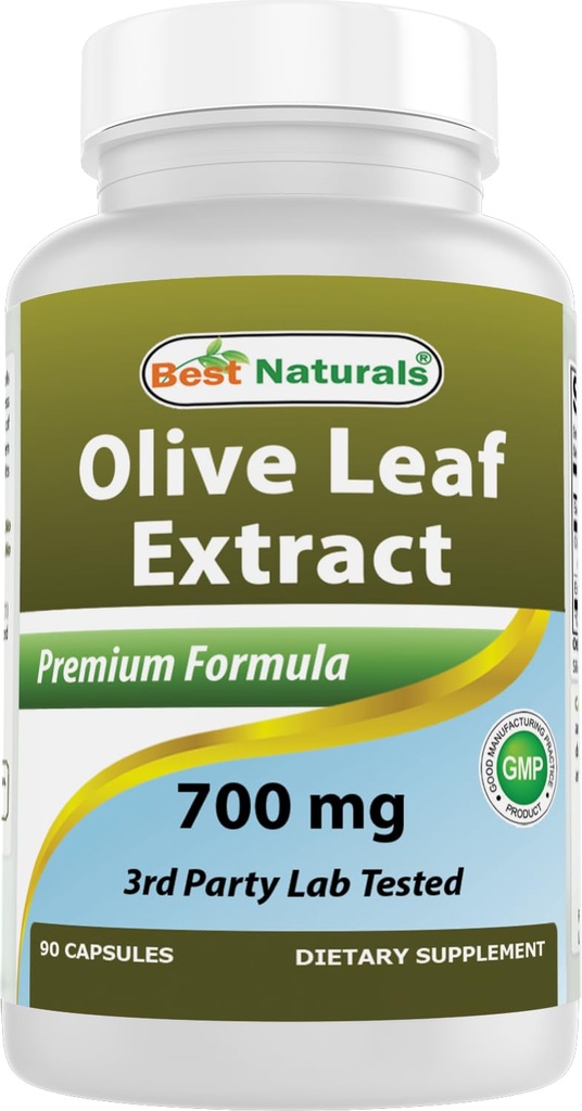 Bedste Naturals Olive Leaf Extract, 700 Mg, 90 Greve
