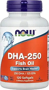 Now Foods DHA- 250, 120 Softgels