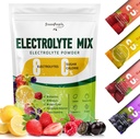GREENPEOPLE Electrolytes Powder No Sugar - Sugar Free Hydration Electrolyte Packets - Fruit Flavors Electrolyte Drikke Mix - 8 Electrolytes 5 Vitamin & Minerals Vegan non-GMO 16 Sticks