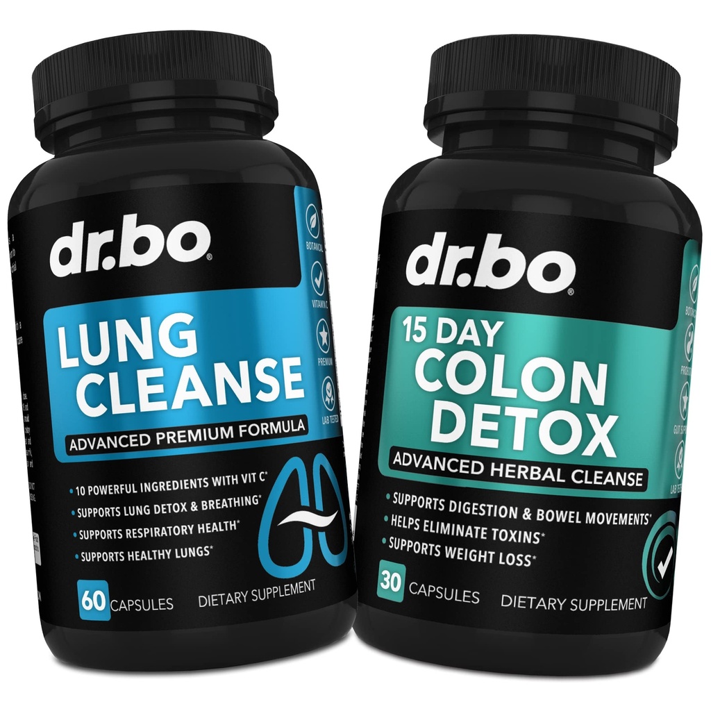 Lung Cleanse & Colon Detox - Urteformler til støtte for respiratoriske sundhed & tarmbevægelser