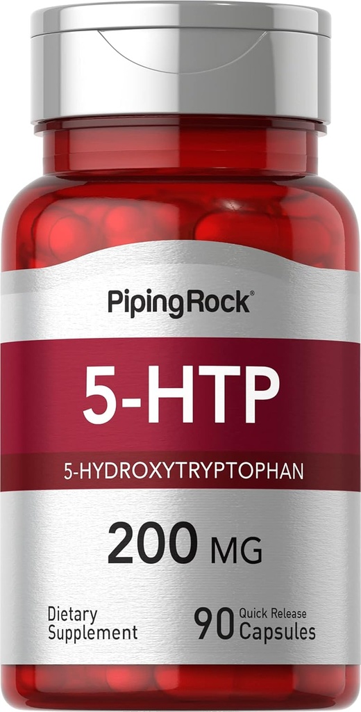 Piping Rock 5- HTP Supplement: 124; 200mg: 124; 90 Kapsler: 124; 5- Hydroxytryptophan: 124; Griffonia Simplicifolia: Extract: 124; Non- GMO, Gluten Free