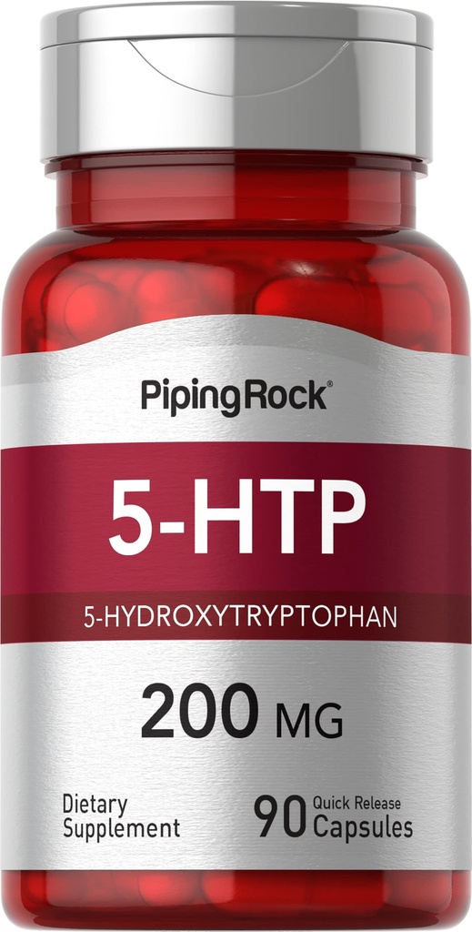 Piping Rock 5- HTP Supplement: 124; 200mg: 124; 90 Kapsler: 124; 5- Hydroxytryptophan: 124; Griffonia Simplicifolia: Extract: 124; Non- GMO, Gluten Free