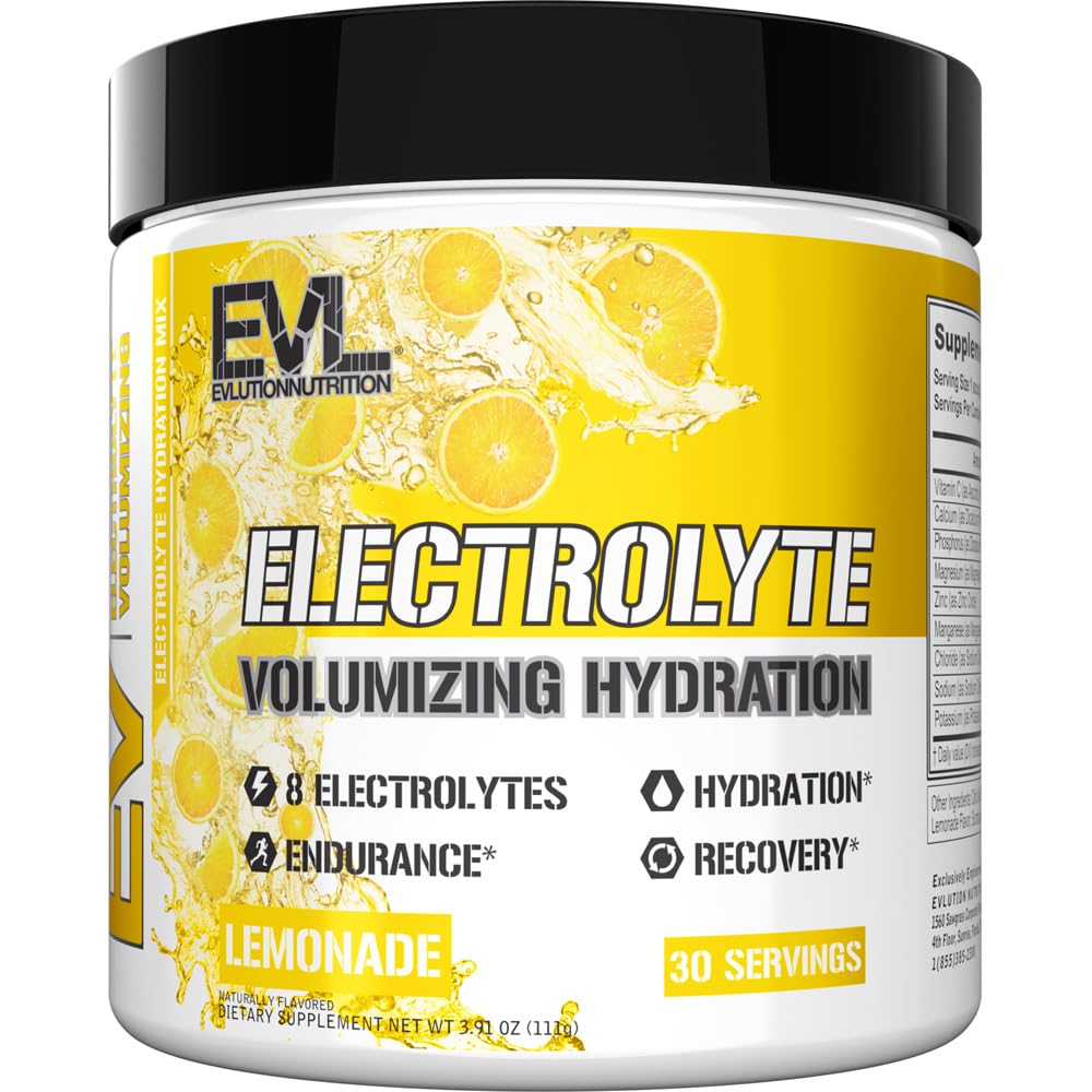 Ultimate Electrolytes Powder Hydration Drink - Quick Replenishing Hydration Powder Drink Mix med 8 Key Electrolytes and Antioxidants - Vegan Gluten Free Keto Friendly Blend (Lemonade)