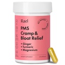 Rael PMS supplement, Hormonbalance for kvinder, Relief fra menstruation kramper, Periode Bloating, Mood Swings Behandling med gurkemeje, Ingefær, Magnesium, Ingen NSAID, Vegan (28 kapsler)