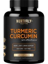 Gurkemeje med BioPerine Black Pepper og 95% Curcuminoids - Høj Absorption Gurkemeje Kosttilskud 1300mg til helsundhed - Non- GMO, Gluten Free - 120 Kapsler