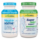 HEAL-N-SOOTHE & SUPER JOINT SUPPORT Supplement - Proteolytic Enzyme Formula with Turmeric, Bromelain & Boswellia for Joint Health - Plus Glucosamine, MSM & Chondroitin for Joint Flexibility & Mobility