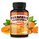 Turmeric Curcumin Supplement with Black Pepper – 1650mg Organic Turmeric Capsules, 95% Curcuminoids, Turmeric for Joint Support, Anti Inflammatory Supplement for Men & Women, 60 Veggie Capsules