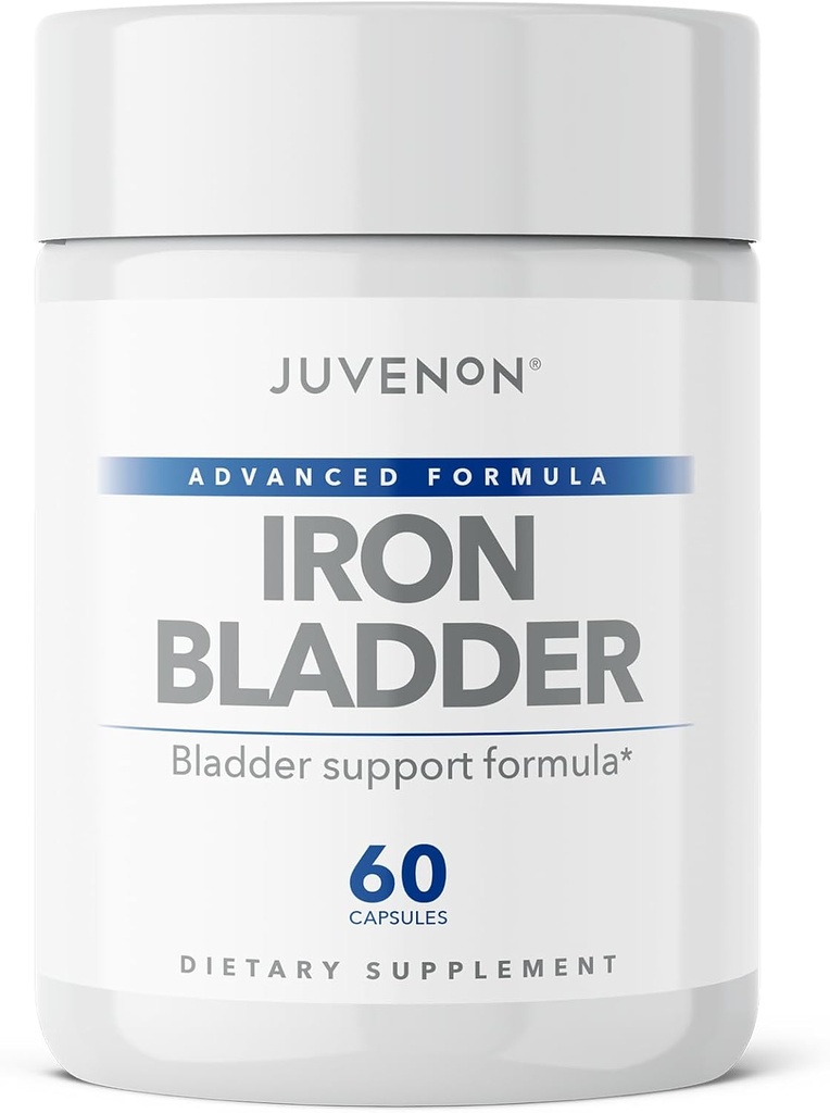 Juvenon Iron Brege - Urtetillæg for sund blærer funktion - Inkontinens Support med Græskar Seed Extract, Soy Germ Extract, Saw Palmetto