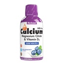 Bluebonnet Nutrition Liquid Calcium Citrat Magnesium Citrat, Vitamin D3, Bone Health, Gluten Free, Soy fri, mælk fri, kosher, 32 Servering, Blåbær Flavor, 16 Fl Oz (pakke med 1)
