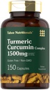Tahoe Nutritionals Turmeric Curcumin Supplement | 150 Capsules | Complex with Black Pepper | Non-GMO and Gluten Free
