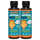 Barlean's Omega 3 Fish Oil Liquid Supplement for Kids, 500 mg of EPA and DHA Fatty Acid for Brain & Eye Health, Hooty Fruity Tangerine, 8 oz, 2 Pack