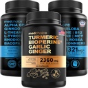 MEDCHOICE Gurkemeje & Ingefær (120ct) og Nootrop Brain (120ct) Supplement Bundle - Wellness Duo til fælles, fordøjelse, hjerne, & Mood Support - Vegan, Non- GMO, Gluten- Free