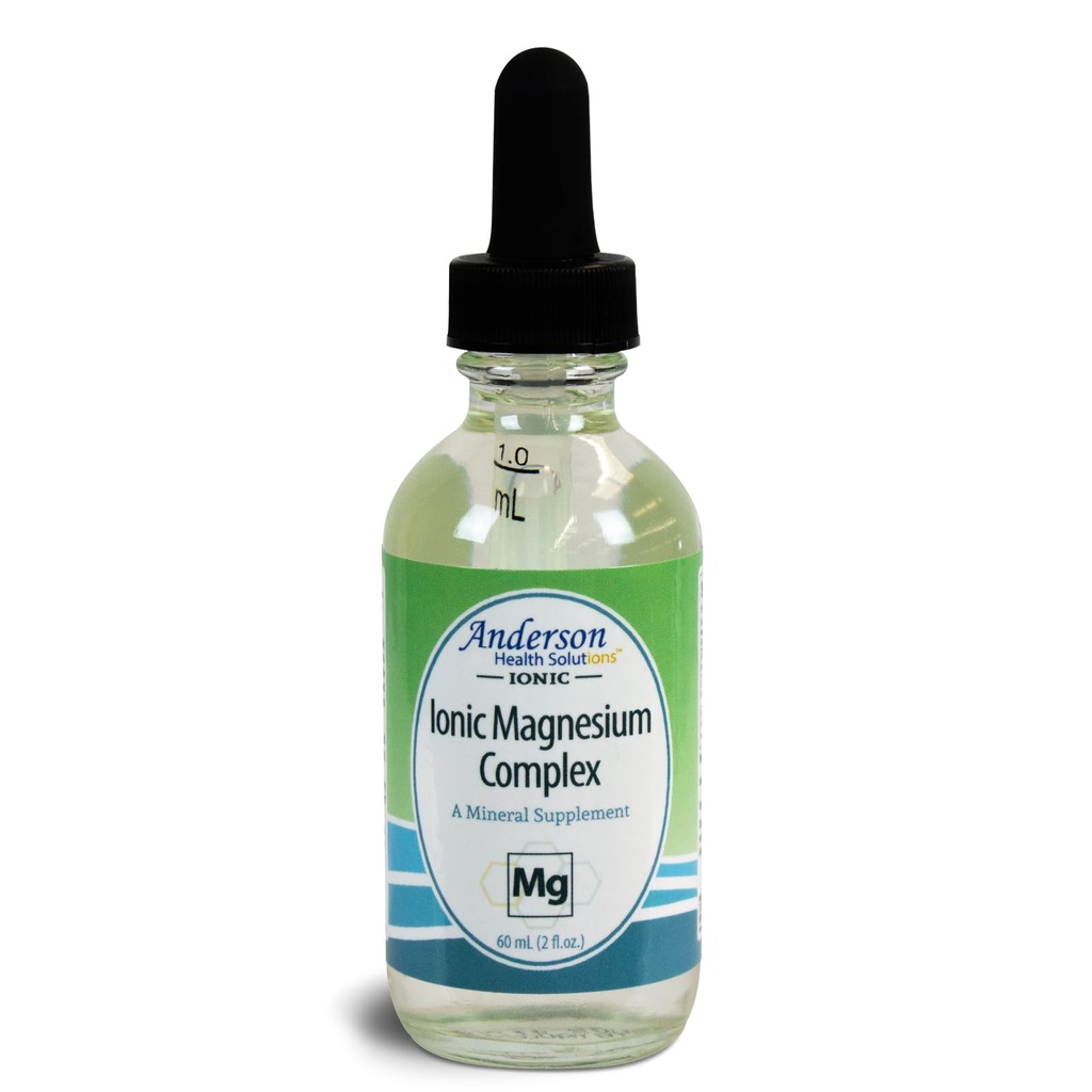 Anderson New Ionic Magnesium Complex, Liquid Magnesium Supplement, Trace Mineral Drops, 30 Servere (2 oz)