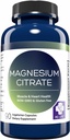 MD. Life Magnesium Citrate 250 mg - 90 Capsules - High Absorption Magnesium Citrate Supplement - Easy- to- Swallow Capsules for Muscle, Nerve, Heart, Sleep and Bone Support