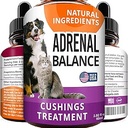 Adrenal balance for hunde og katte - Cushings Behandling for kæledyr, Adrenal Support w / Ashwagandha, Licorice Root, Rhodiola Rosea - 2oz Herbal Drops