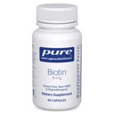 Rene indkapslinger Biotin 8 mg - B Vitamin supplement til støtte Stress Relief, hår, hud og negle Styrkelse, Metabolisme, Kulhydrat Support & Nervesystemet * - med Premium Biotin - 60 kapsler
