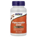 Now Foods Pancreatin 2000mg Capsules, 100 CT