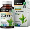 BIO KRAUTER Chlorophyll kapsler - Intern Deodorant og Detox supplement - Vegansk immunforsvar Caps - 3 måneders forsyning