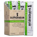 Superieur Electrolyte Powder Packets - Vegan Electrolyte Hydration Powder w / Sea Minerals - Keto Friendly, Non- GMO, Zero Sugar Electrolyte Supplement- Sund Sports Drikke -Lime Blåbær (14 Packets)