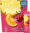 Cure Hydration • 124; Plantbaseret elektrolytdrik • 124; Ingen tilsat sukker • 124; FSA- HSA • 124; Dehydrering • Hjælpepulver fremstillet med kokos • 124; ikke- GMO • 124; Vegan • 124; Pouch af 14 Pakker - Tropical Punch