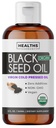 USDA Organic Black Cumin Seed Oil Liquid (8 fl oz) Premium Cold- Pressed Nigella Sativa Producing Pure - Antioxidant Supplement - Vegan, Gluten- Free, & Non- GMO (Ingen piller eller kapsler)