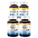 LOVITA Double Defense Bundle - 2 Fish Oil & 2 Cod Liver Oil, Burpless EPA/DHA with Natural Vitamin A & D (4 Pc Set)