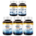 LOVITA Daily Wellness Bundle - 3 Fish Oil (120ct) & 2 Cod Liver Oil (90ct), High Potency Omega-3 with VIT A & D (5 Pc Set)