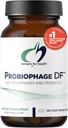 Design for Health Probiophage DF - Bacteriophage Prebiotic + Probiotic Supplement - Probiotika til fordøjelse + immunforsvar - Dairy Free Pre and Pro Biotics in Delayed Release Capsules (120 Tæl)