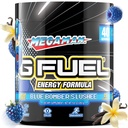 G Brændstof Megaman Energy Drink Powder, Pre Workout Koffein Mix til Gaming, Sugar Free Focus Amino, Vitamin + Antioxidanter, 9.9oz (Blue Slushee, 40 Servere)