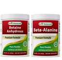Betaine Anhydrous (TMG) Powder 1 Lb & Beta Alanine Pure Powder 1 Lb