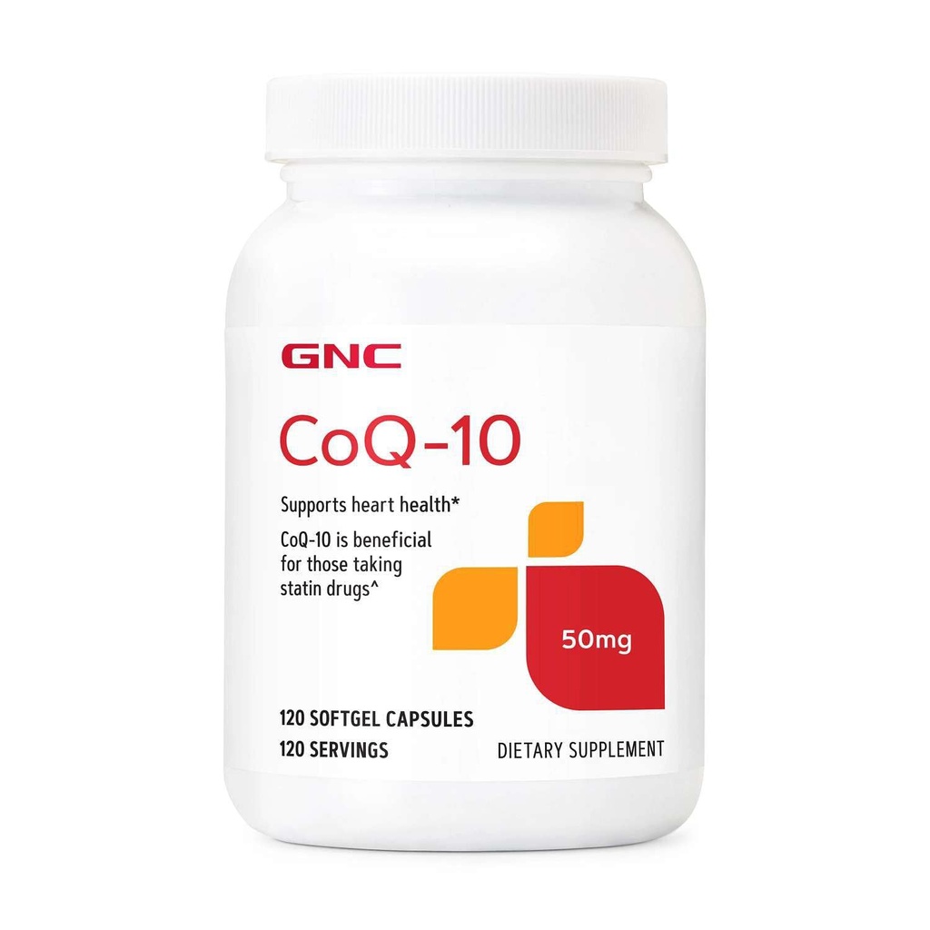 GNC CoQ- 10 50mg, understøtter hjerte sundhed, 120 Greve