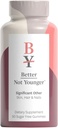 Bedre ikke yngre betydeligt andet hår, hud og negle tillæg - sukkerfri gummies for hårvækst med vitamin A & biotin - Cruelty- fri kvinder hårvækst behandling - 60ct, Strawberry Flavor