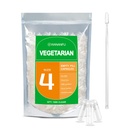 wananfu størrelse 4 tomme kapsler Vegetarisk (500 greve) Bundle med 2 Micro Lab skeer, Clear Fillable Veggie piller kapsler størrelse 4 til at lave dine egne kosttilskud