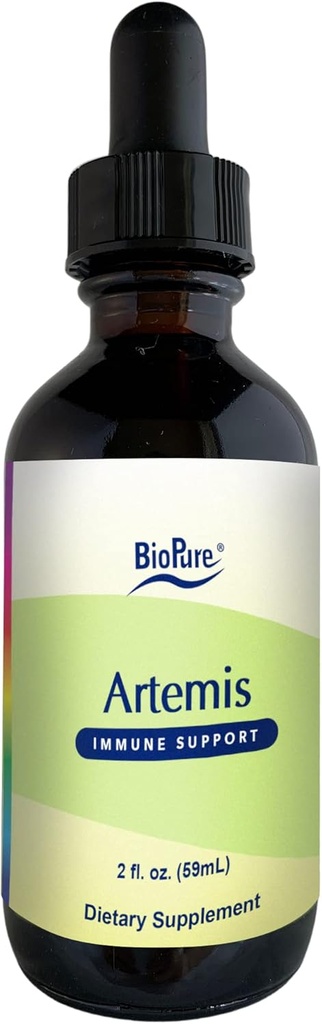 BioPure Artemis – Herbal Extract of Artemisia Annua or Sweet Wormwood with Bioactive Compounds for Immune System, Gut Health, Genitourinary Function, Microbiome Balance, & Overall Wellness – 2 fl oz