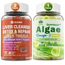 LILICARE Bundle Vegan Omega 3 Supplement Gummies & Liver Cleanse Detox & Repair Gummies