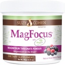 Suzy Cohen MagFocus Magnesium L- Threonat Powder med Magtein (blandet berry) Plus Magnesium Glycinate for Wellness, Focus og Cognition - Gluten- Free, Non- GMO, Vegetar (60 Servere)