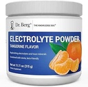 Berg Zero Sugar Hydration Keto Electrolyte Powder - Forbedret w / 1000 mg kalium & Real Pink Himalayansk salt (IKKE bordsalt) - Tangerine Flavor Hydration Drink Mix Supplement - 50 Servering