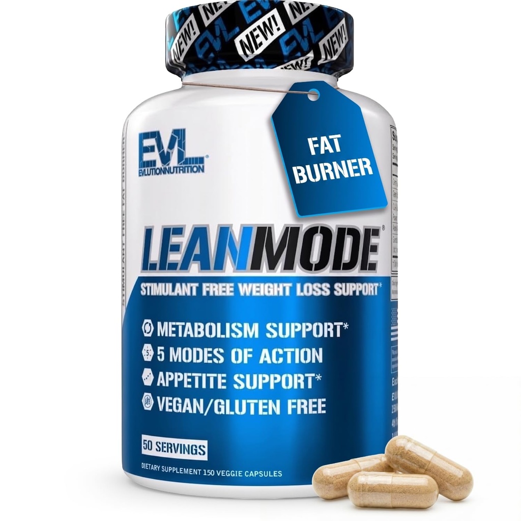 EVL vægttab support piller - Premium Multipurpose Appetite Metabolisme og fedt tab støtte til mænd og kvinder - LeanMode med Green Coffee Bean Extract CLA og Garcinia Cambogia - 50 Servere