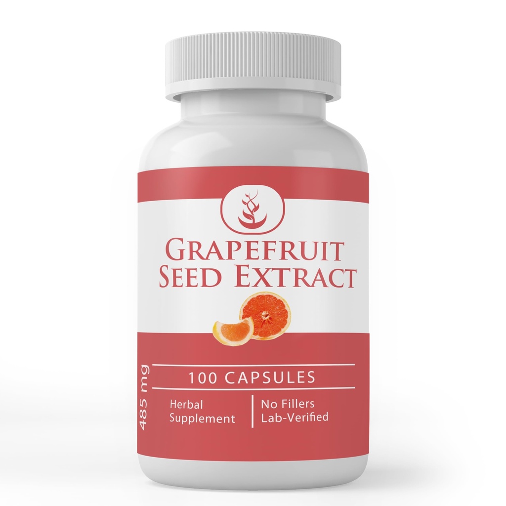 Pure Original Ingredienser Grapefrugt Seed Extract (100 kapsler) Altid Pure, Ingen tilsætningsstoffer eller Fillers, Lab Verified