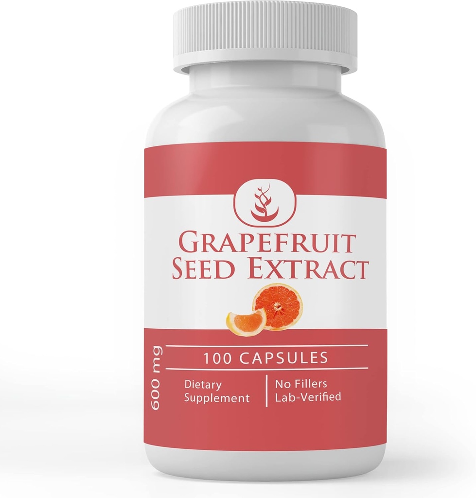 Pure Original Ingredienser Grapefrugt Seed Extract (100 kapsler) Altid Pure, Ingen tilsætningsstoffer eller Fillers, Lab Verified