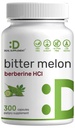 Bitter Melon with Berberine Supplement 15,000mg Per Serving, 300 Capsules | 15:1 Wild Bitter Melon Fruit Extract & Berberine HCL | Third Party Tested | Plant Based, Non-GMO