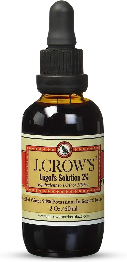 J.CROW 'S ® Lugol' s Iodopløsning 2% 2oz