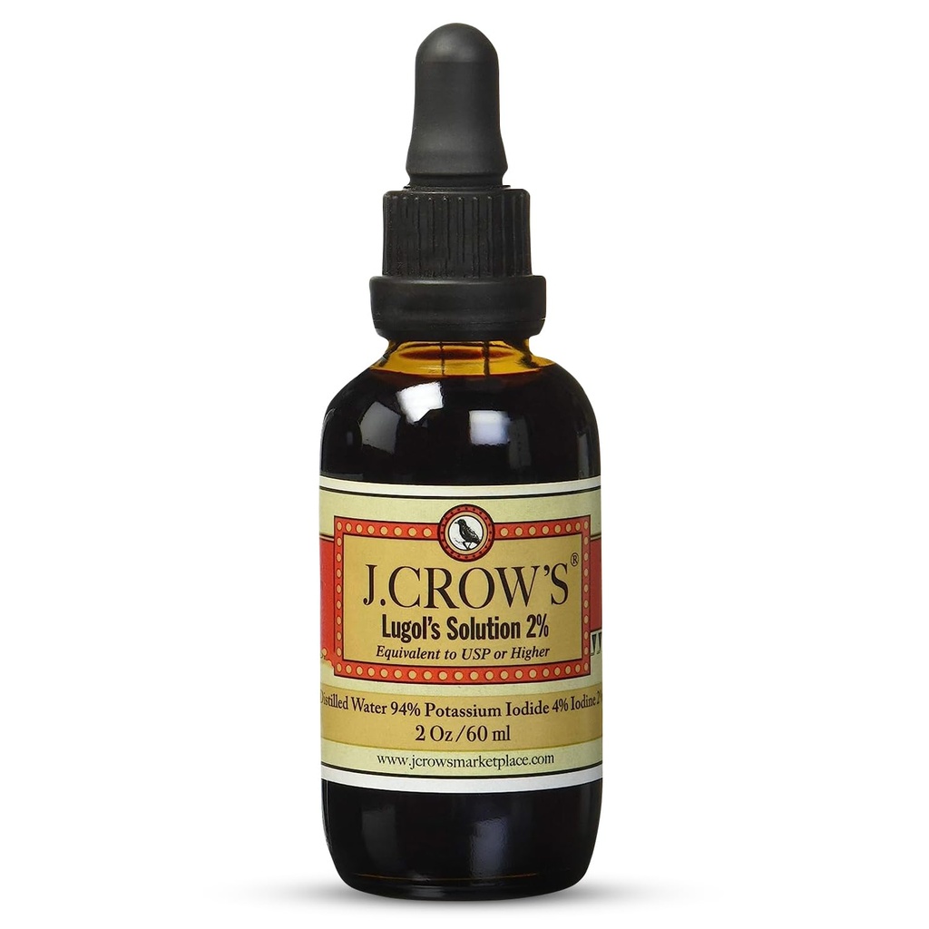 J.CROW 'S ® Lugol' s Iodopløsning 2% 2oz
