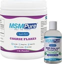 KALA HEALTH MSMPure MSM Coarse Flakes 1lb and MSM Gel with Organic Aloe 8oz Bundle