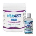 KALA SUNDHED MSM Coasale Fakes 1lb og MSM Gel med Organic Aloe 8oz Bundle