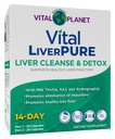 Vital Planet – Vital Liver Pure Liver Cleanse Detox & Repair with Milk Thistle, NAC Supplement N-Acetyl Cysteine, Andrographis, Dandelion, Turmeric, Alpha Lipoic Acid, 2-Part 14-Day Kit, 56 Capsules