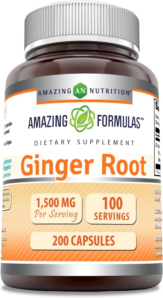 Amazing Formulas Ingefær Root 4: 1 Supplement Note 124; 1500 Mg Per Serving